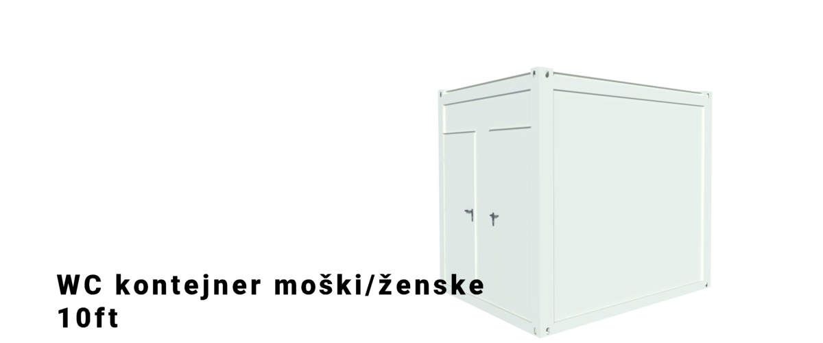 Algeco 10ft WC kontejner moški/ženske 