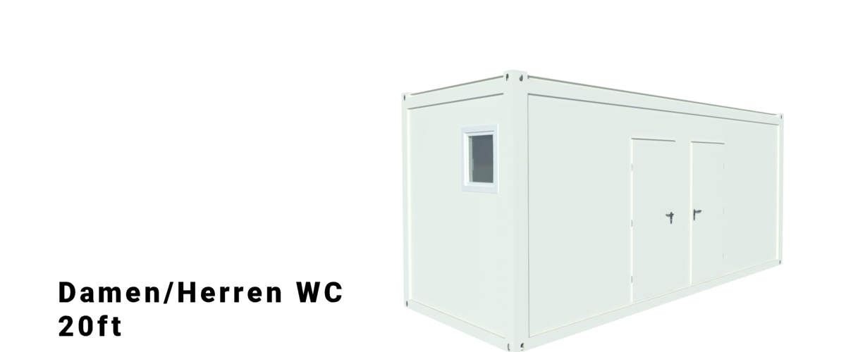 Algeco 20ft WC kontejner M/Ž