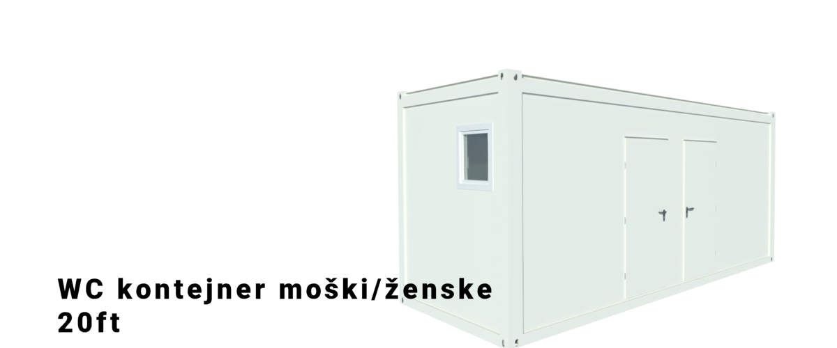 Algeco 20ft WC kontejner moški/ženske 