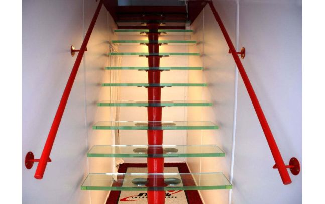 Algeco storitev 360 stopinj Steklene stopnice 